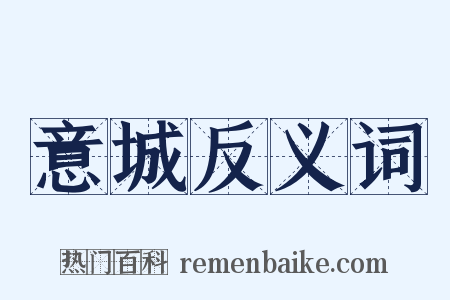 意城反义词是什么意思的图片